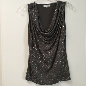 NWOT Calvin Klein sequins top